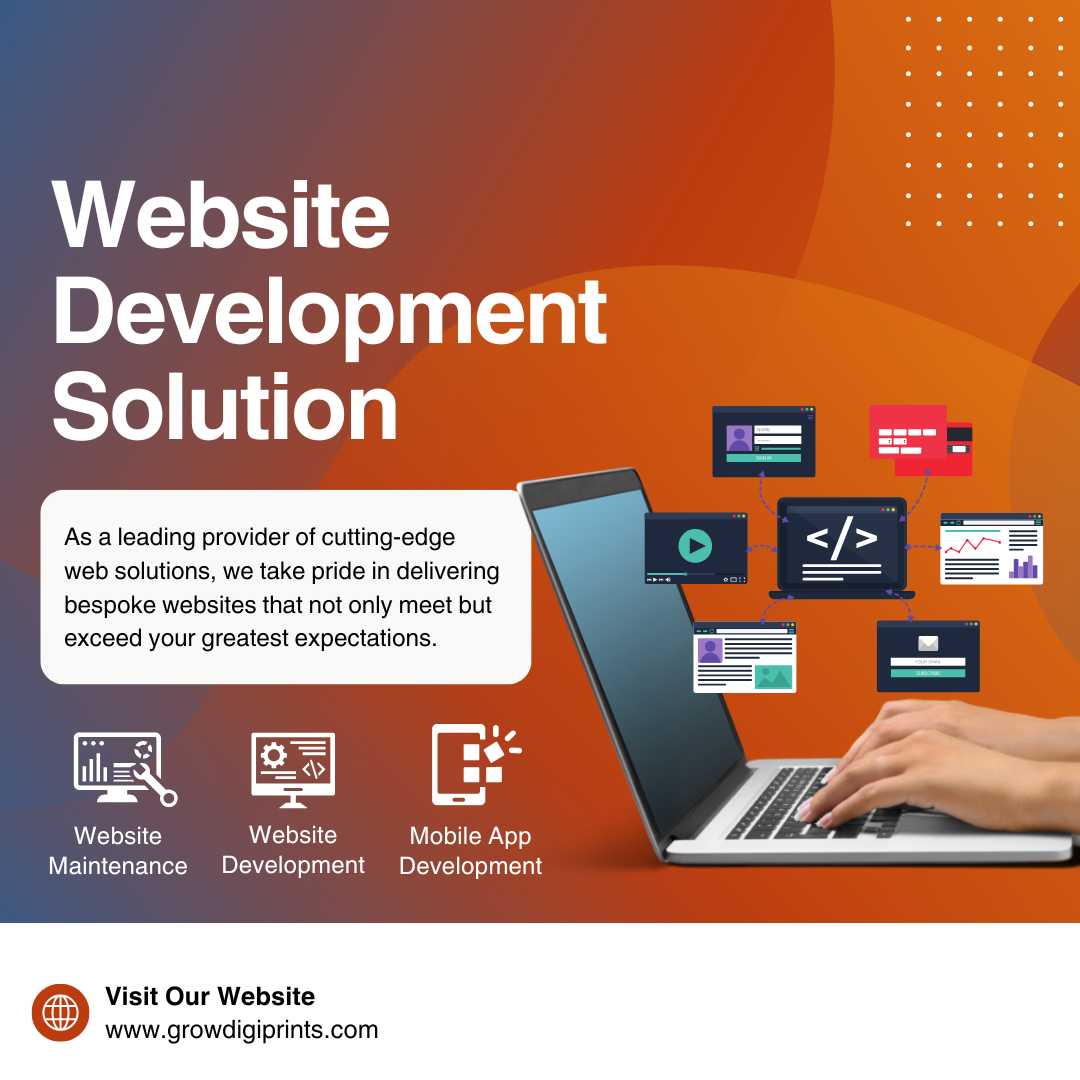 website development solutions, grow digi prints